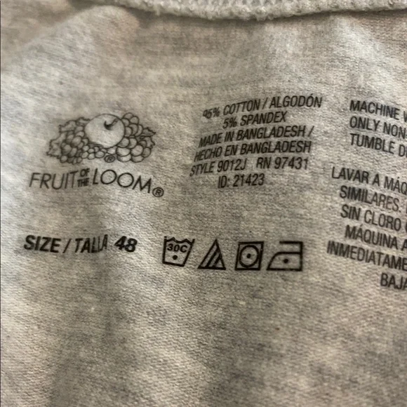 Fruit of the Loom Pink and Gray pullover tank bras. 2 pc. lot Size 48 NWOT - Picture 3 of 3